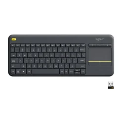 Logitech® K400 Plus Wireless Touch Keyboard, Black, 920-007119