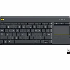 Logitech® K400 Plus Wireless Touch Keyboard, Black, 920-007119