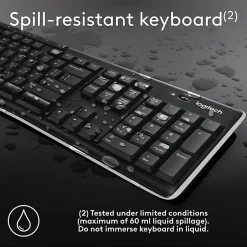 Logitech® K270 Wireless Keyboard, Black, 10459982