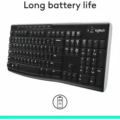 Logitech® K270 Wireless Keyboard, Black, 10459982