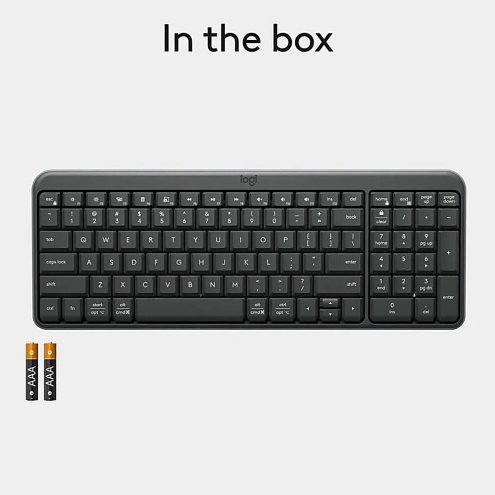 Logitech K250 Wireless Keyboard Graphit, 920013442