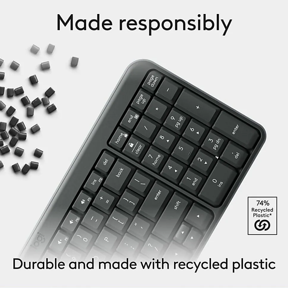 Logitech K250 Wireless Keyboard Graphit, 920013442