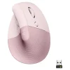 Logitech Lift Vertical Ergonomic Mouse, Wireless, Bluetooth or Logi Bolt USB receiver, Quiet clicks, 4 buttons, Rose - 910006472