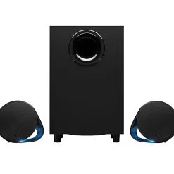 Logitech LIGHTSYNC G560 2.1 Bluetooth Speaker System - 240 W RMS - Black - 40 Hz to 18 kHz - DTS:X, 3D Surround Sound - USB - 1