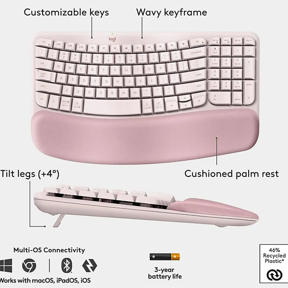 Logitech Logitech Wave Keys And Lift Co, 920013612