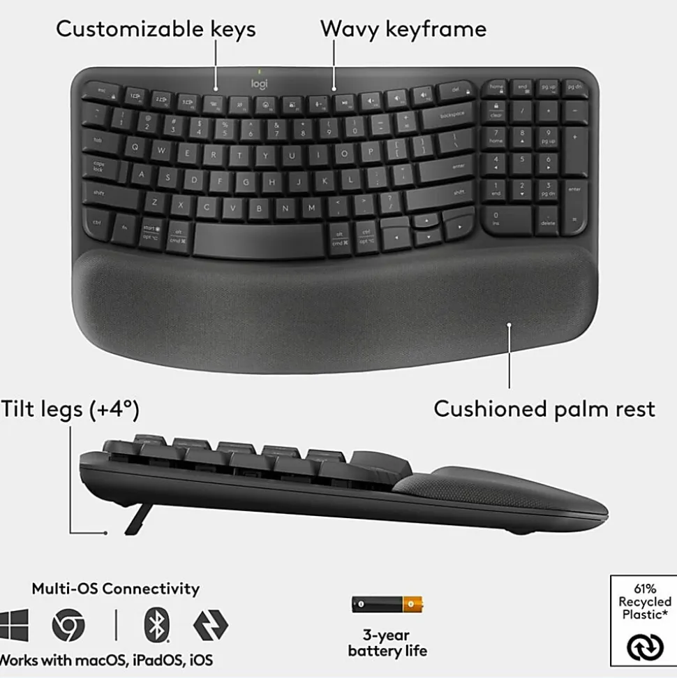 Logitech Logitech Wave Keys And Lift Co, 920013610