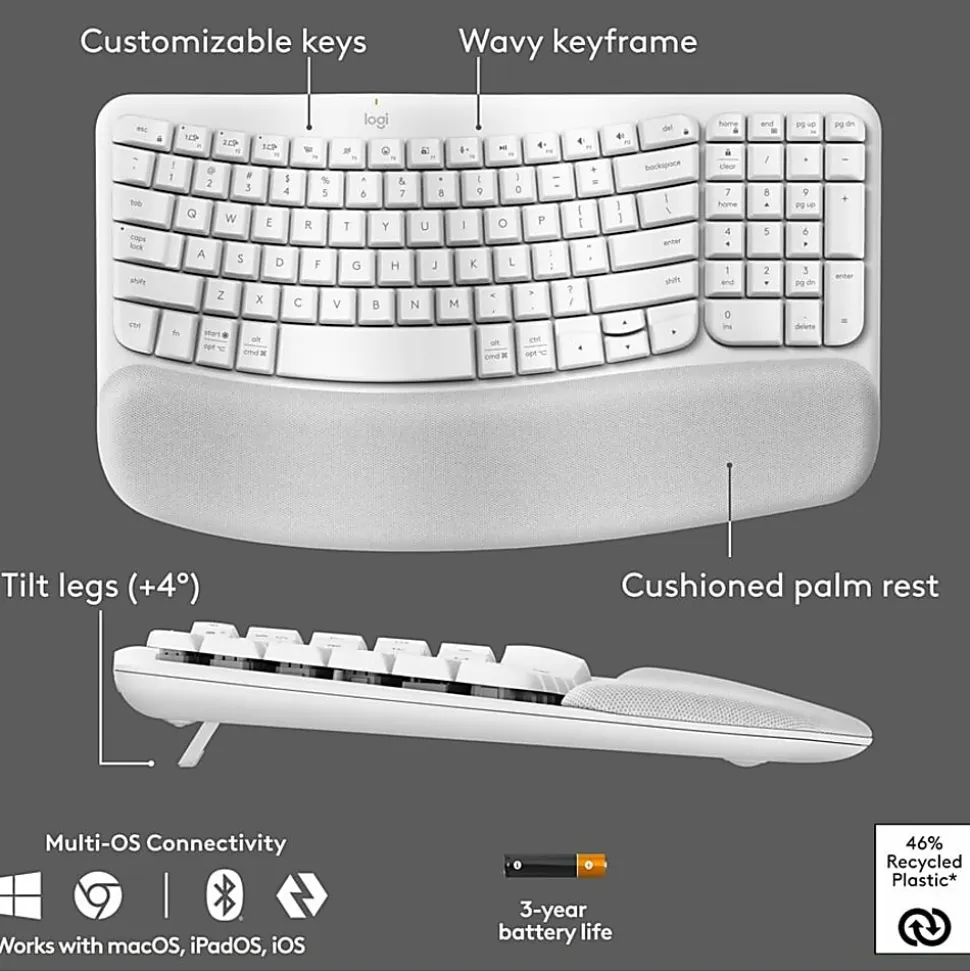 Logitech Logitech Wave Keys And Lift Co, 920013611