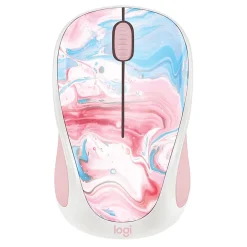 Logitech® M317C Limited Edition Wireless Mouse, 22% Recycled, Cotton Candy, 910-007055