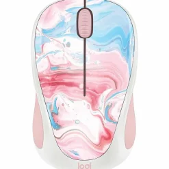 Logitech® M317C Limited Edition Wireless Mouse, 22% Recycled, Cotton Candy, 910-007055