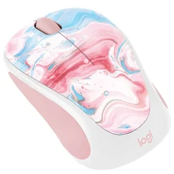 Logitech® M317C Limited Edition Wireless Mouse, 22% Recycled, Cotton Candy, 910-007055