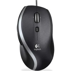 Logitech® M500 Corded Laser Mouse With Hyperscroll, black