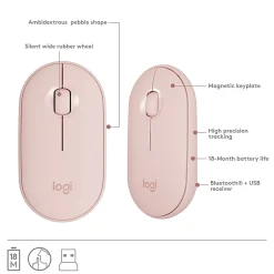Logitech MK470 Keyboard & Mouse - USB Mechanical Wireless RF 2.40 GHz Keyboard - USB Wireless RF Mouse - 920011311
