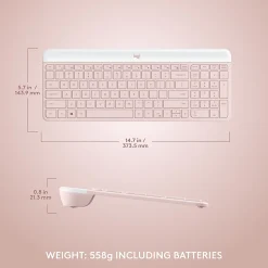 Logitech MK470 Keyboard & Mouse - USB Mechanical Wireless RF 2.40 GHz Keyboard - USB Wireless RF Mouse - 920011311