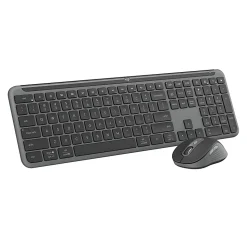 Logitech MK955 Signature Slim Wireless Keyboard And Mouse Combo, Full Size, Graphite, 920-012425