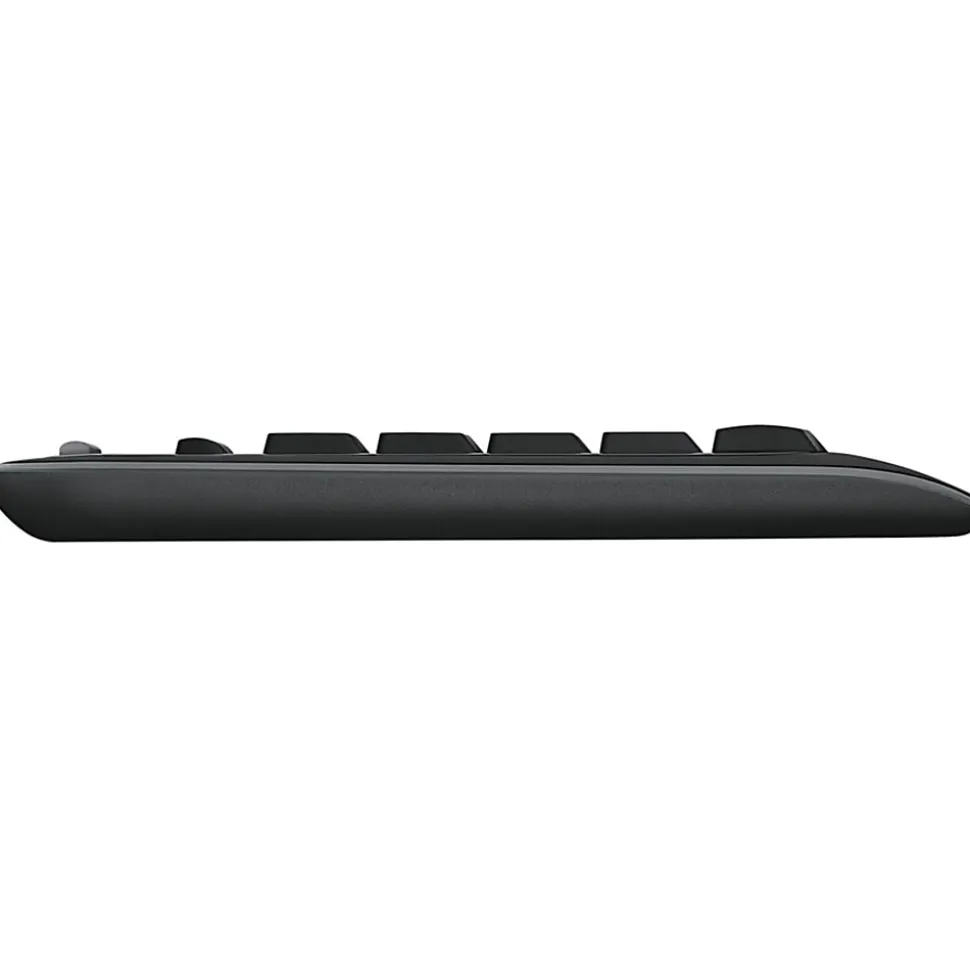 Logitech®MK320 Wireless Straight Full-Size Keyboard & Ambidextrous Optical Mouse, Black
