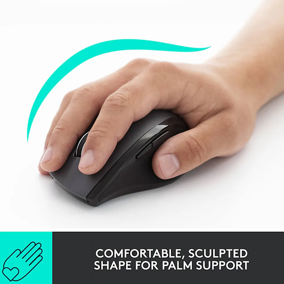 Logitech® M705 Marathon Wireless Mouse, Black