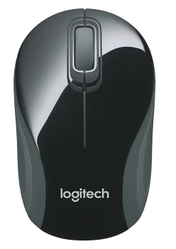 Logitech® M187 Mini Wireless Optical Mouse, Black, 910-002726