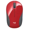 Logitech® M187 Mini Wireless Optical Mouse, Red, 910-002727