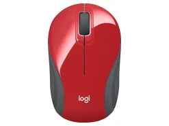 Logitech® M187 Mini Wireless Optical Mouse, Red, 910-002727