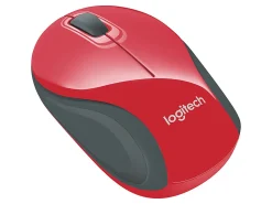 Logitech® M187 Mini Wireless Optical Mouse, Red, 910-002727
