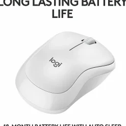 Logitech® M240 Silent Bluetooth® Mouse, Compact, Off-White, 910-007116