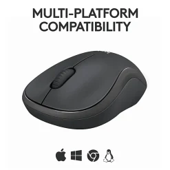 Logitech® M240 Silent Bluetooth® Wireless Mouse, 48% Recycled, Graphite, 910-007113