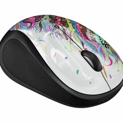 Logitech M325s Wireless Mouse, 2.4 GHz with USB Receiver, 1000 DPI Optical Tracking, Celebration Black - 910-006828