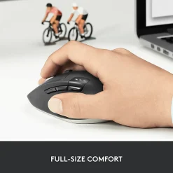 Logitech® M720 Triathlon Multi-Device Wireless Mouse, Black/Gray, 910-004790