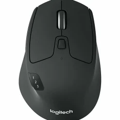 Logitech® M720 Triathlon Multi-Device Wireless Mouse, Black/Gray, 910-004790