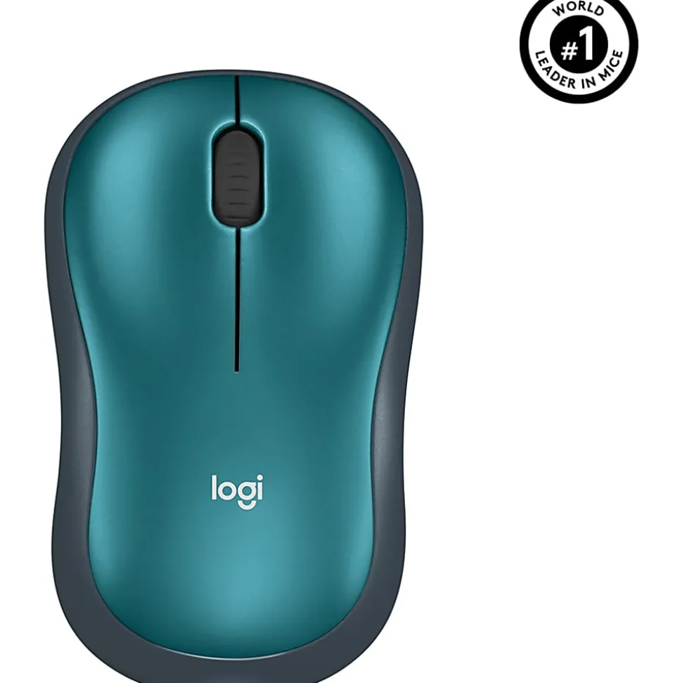 Logitech® M185 Wireless Mouse, Blue, 910-003636