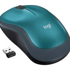Logitech® M185 Wireless Mouse, Blue, 910-003636