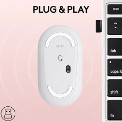 Logitech M340 Wireless Mouse with Limited Edition, USB Receiver and Silent Clicks, Portable Wireless Mouse - 910007280