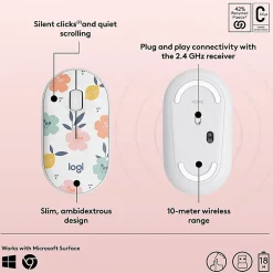 Logitech M340 Wireless Mouse with Limited Edition, USB Receiver and Silent Clicks, Portable Wireless Mouse - 910007280