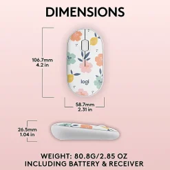 Logitech M340 Wireless Mouse with Limited Edition, USB Receiver and Silent Clicks, Portable Wireless Mouse - 910007280