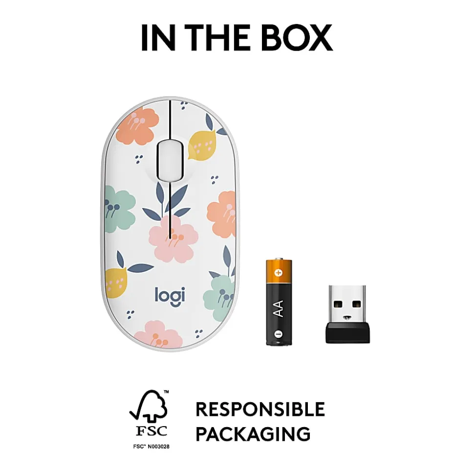 Logitech M340 Wireless Mouse with Limited Edition, USB Receiver and Silent Clicks, Portable Wireless Mouse - 910007280