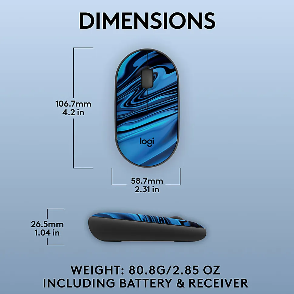 Logitech M340 Wireless Mouse with Limited Edition, USB Receiver and Silent Clicks, Portable Wireless Mouse - 910007282
