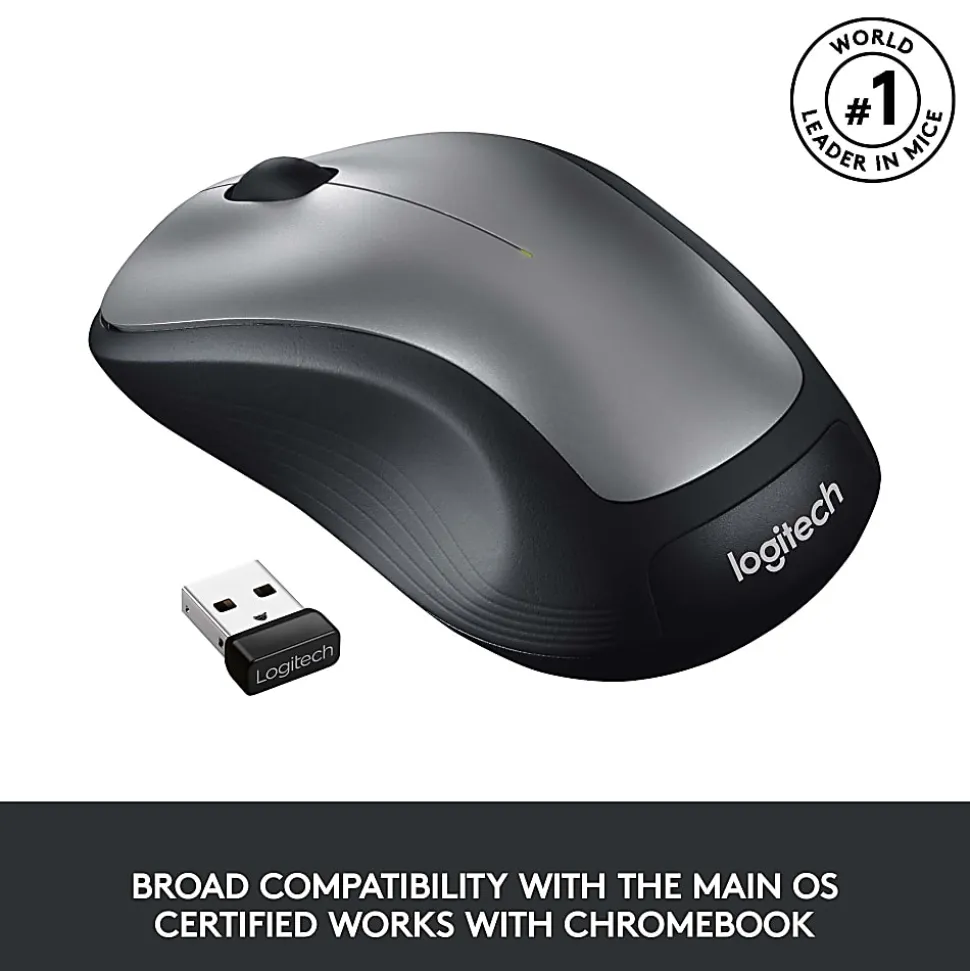 Logitech® M310 Wireless Optical Mouse, Silver