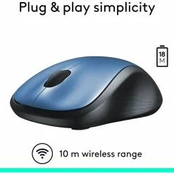 Logitech® M310 Wireless Optical Mouse, Peacock Blue