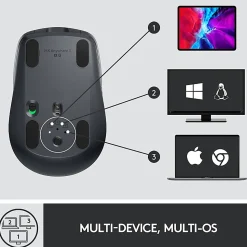 Logitech MX Anywhere 3 Compact Performance Mouse, Wireless, Comfort, Fast Scrolling, Any Surface, Portable, 4000DPI, Customizable Buttons, US