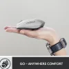 Logitech MX Anywhere 3 Compact Performance Wireless Mouse with Customizable Buttons, Pale Gray