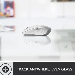 Logitech MX Anywhere 3 Compact Performance Wireless Mouse with Customizable Buttons, Pale Gray