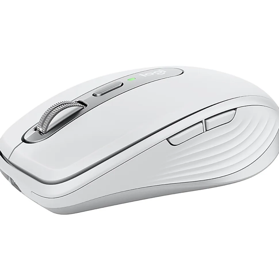Logitech MX Anywhere 3 Compact Performance Wireless Mouse with Customizable Buttons, Pale Gray