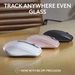 Logitech® MX Anywhere 3S Compact Wireless Mouse, 61% Recycled, Pale Gray, 910-006926