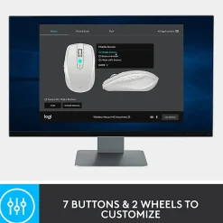 Logitech MX Anywhere 2S Mouse - Darkfield - Wireless - 33 ft - Bluetooth/Radio Frequency - Rechargeable - 910007232