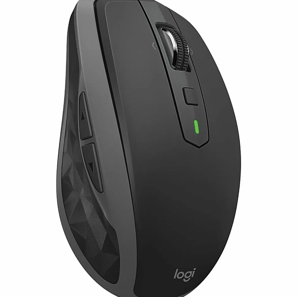 Logitech MX Anywhere 2S Mouse - Darkfield - Wireless - 33 ft - Bluetooth/Radio Frequency - Rechargeable - 910007232