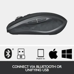 Logitech® MX Anywhere 2S Wireless Mouse, Graphite, 910-005132