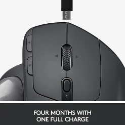 Logitech® MX ERGO PLUS Advanced Wireless Trackball Mouse, Black, 910-005178