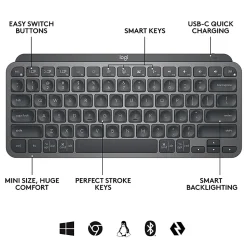 Logitech MX Keys Mini Wireless Illuminated Keyboard - 920010594