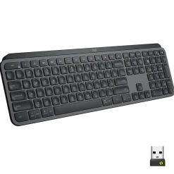 Logitech MX Keys Wireless Illuminated Keyboard for Business, Quiet Perfect-Stroke Keys, Logi Bolt Technology - 920010116