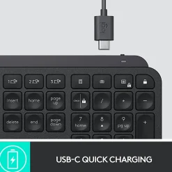 Logitech® MX Keys Wireless Illuminated Keyboard, Black, 920-009295